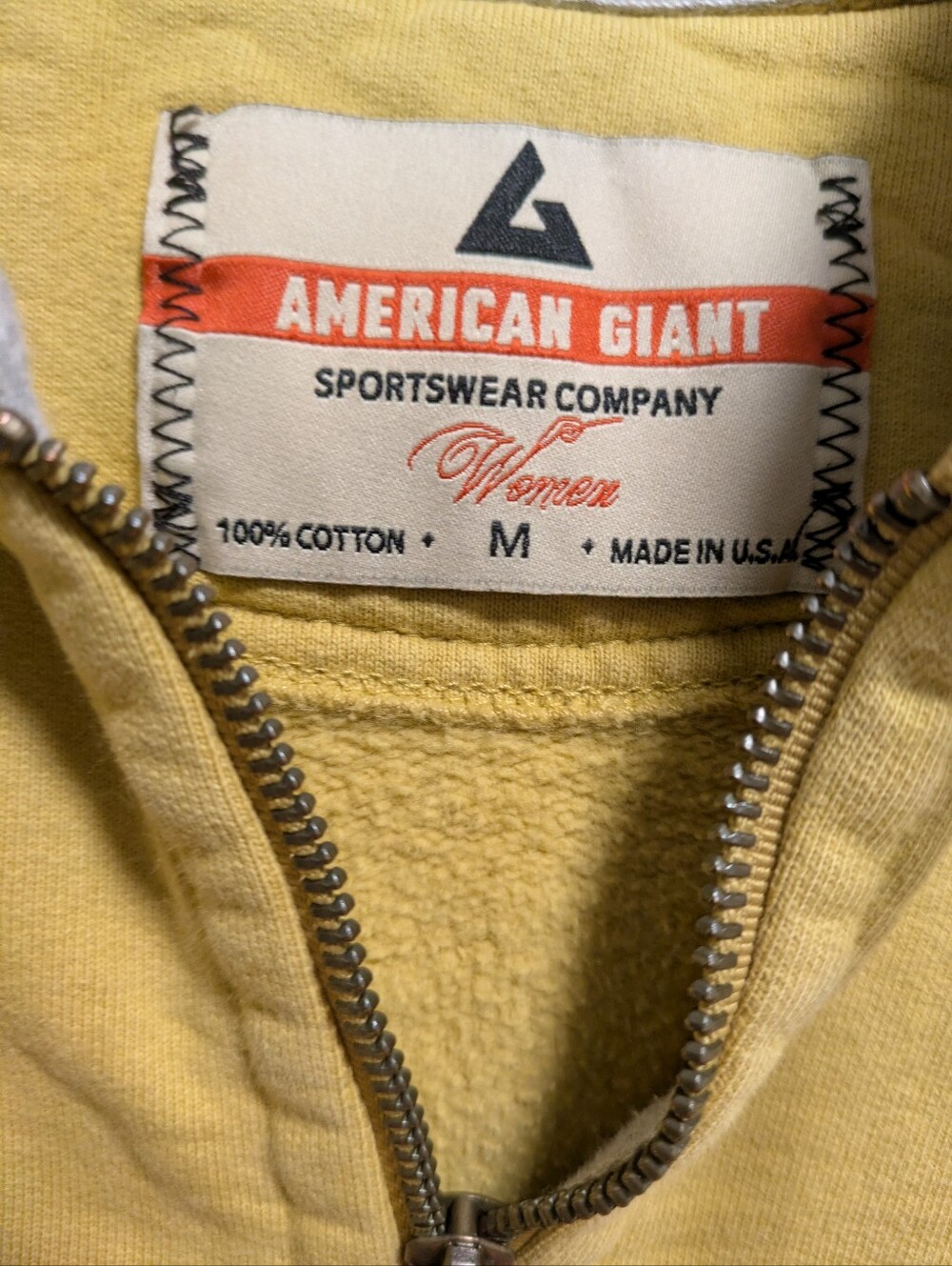 American Giant Heavyweight Zip-Up Hoodie Made In USA - Picture 3 of 5